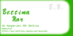 bettina mor business card